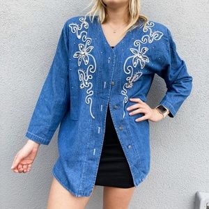 BUY 2 GET 1 FREE Adorable Vintage denim button down